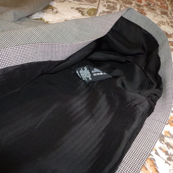 Theory Sleeveless Fitted Dress Size 2 Fully Lined Black/White Mini Houndstooth - Picture 7 of 12